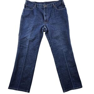 Long Haul Jeans Mens 40x32 Blue Straight Relaxed Denim Cotton Polyester 75961A